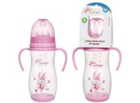 O silicone largo PP do pescoço 12oz 330ml forma arcos garrafa de alimentação do bebê