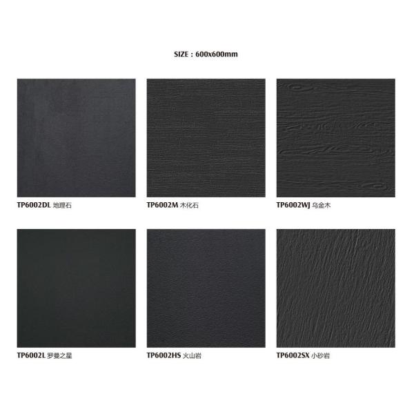 Black Full Body Porcelain Tiles 600x1200mm 10mm Commercial Grade