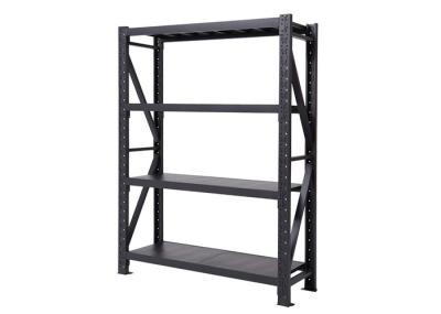 Black OEM Free Standing Storage Shelves CE 4 Tier Metal Shelves