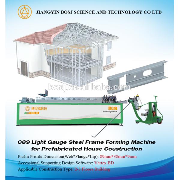 Italy Used Prefabricated Light Gauge Steel House Villa Roll Forming Machine