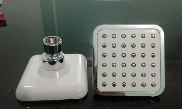 ABS plastic material square chrome plating shower head top shower rain shower wholesale