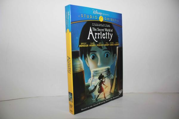 Free DHL Shipping@Disney Cartoon DVD Moveis The Secret World of Arrietty Wholesale!!