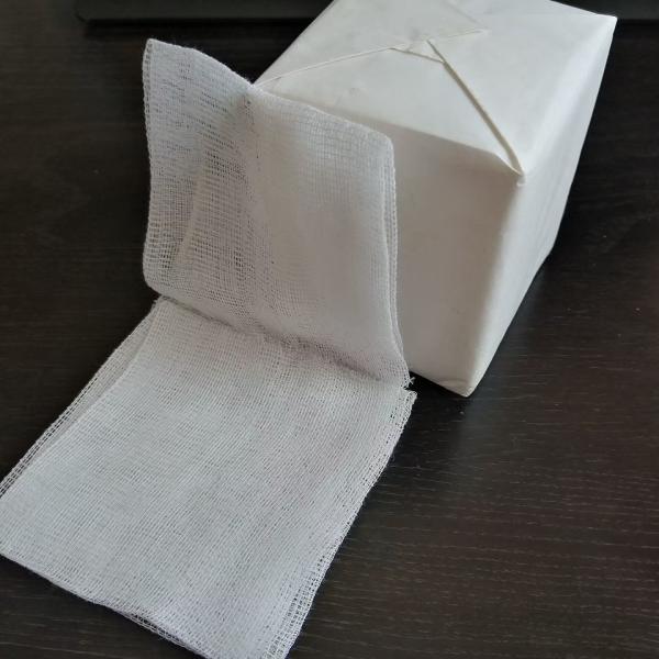 Белая обветренная забота 4 курсирует медицинские пробирки марли 5cmx5cm