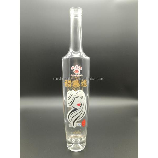 Apple Cider Glass Bottle 100ml 300ml with Decal Surface Handling and Cork Sealing Type