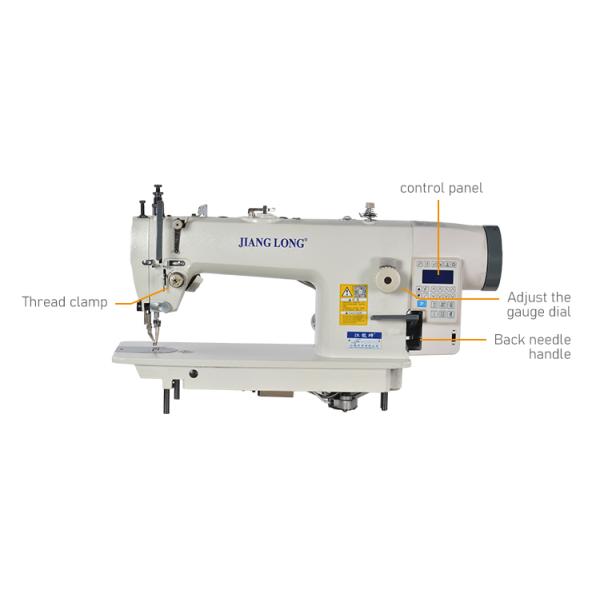 Automatic Thread Trimming 330×125mm 8mm Stitch Flat Bed Sewing Machine
