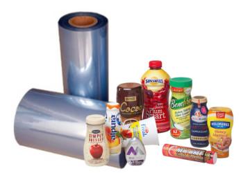 30-150um PVC Shrink Film Customized Length For Bottle Label