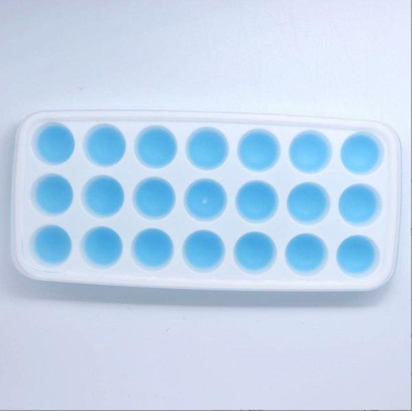 Ice Cream Tools Type Ice Cream Makers BPA Free 14 Cavity Silicone Ice Mold with Cover