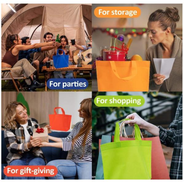 Acceptable Small Order With Logo Printing Non Woven Gift Bag Customization No Side With Bottom Shopping Bags
