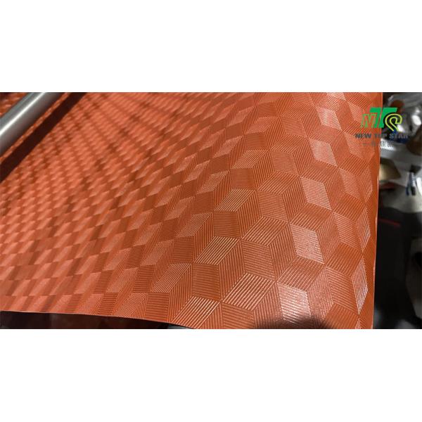 Le plancher orange de planche de vinyle de gaufre était à la base de 1.5mm EVA