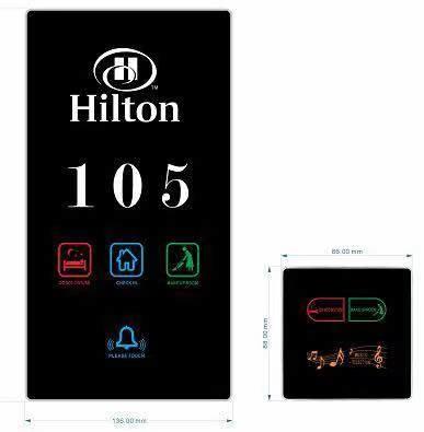 Wireless Hotel Electronic Door Number System Manufacturer From CHINA