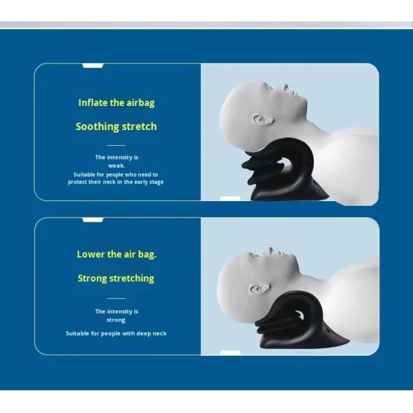 C-Shape Neck Massage Pillow with Heat and Vibration C-shaped design conforms to the curve of the neck Deeply massages the cervical spine to relieve stiffness in the shoulders and neck