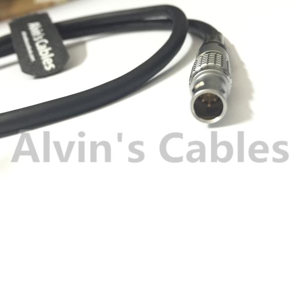 Varón de ángulo recto de 4 Pin al cable del adaptador masculino de 4 Pin Staight para Teradek