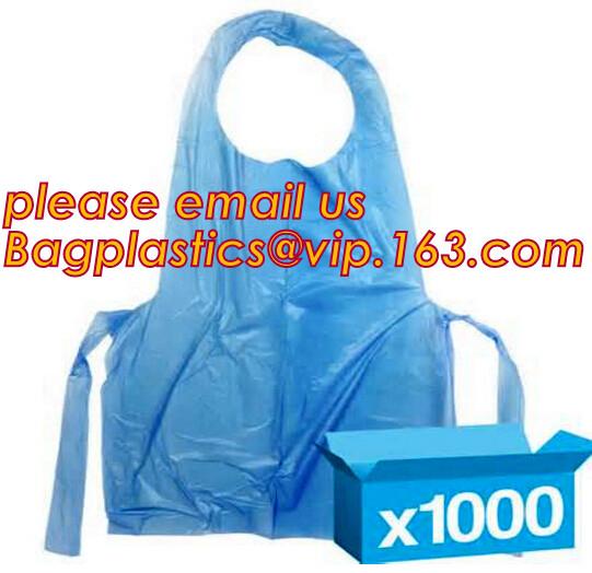 Medical Protective Disposable Apron, CPE APRON, with thumb loop, kitchen, dental supplies, chef, healthcare