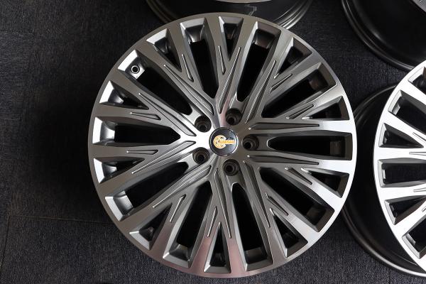 ET37 22 Inch Polished Aluminum Rims , Grey Cast Rim For Audi A8
