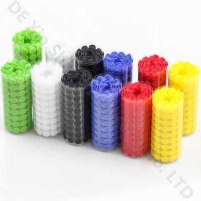 Die Cutting 100%nylon 50yards/roll Hook And Loop Coin Dots ROSH