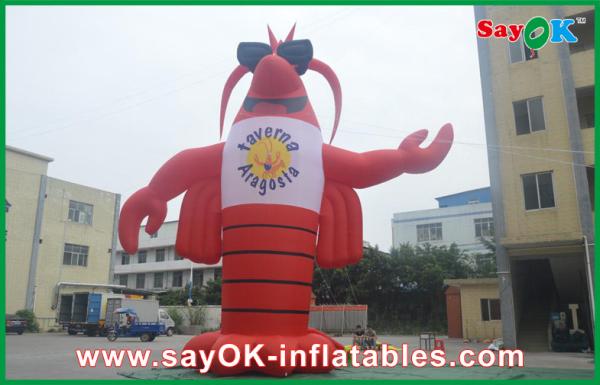 Caractère gonflable de homard, mascotte gonflable mobile adaptée aux besoins du client
