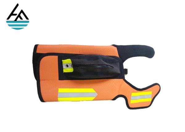 Durable Orange 5mm Neoprene Dog Coats Winter Anti Cutting Strong Support