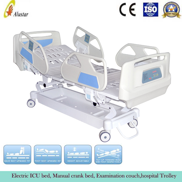 Medical Safe Hospital Electric Beds Fixed With ABS Side Rails