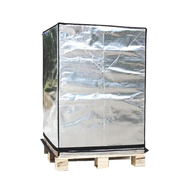 0.5-50mm Insulated Pallet Cover Lined With Aluminum Foil Insulation Blanket