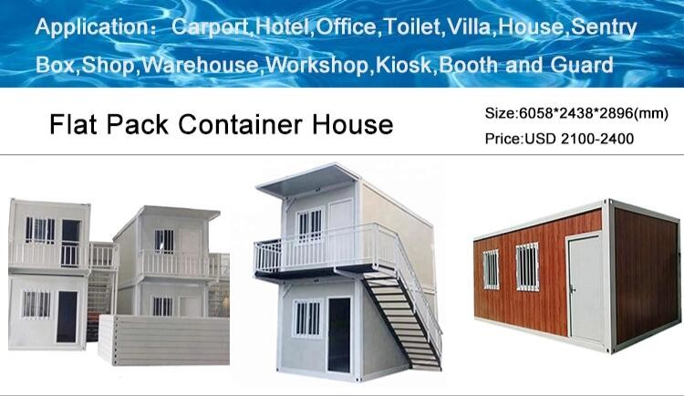 Складывая расширяемый плоский полуфабрикат дом контейнера 37sqm