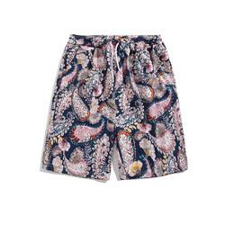 Da nadada ocasional elástica da faixa do roupa de banho do recurso praia floral curto da impressão curto