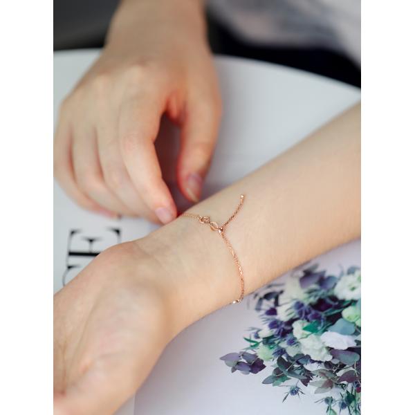 браслеты диаманта золота 0.10ct 18K ПРОТИВ ясности 1.5gram для девушек