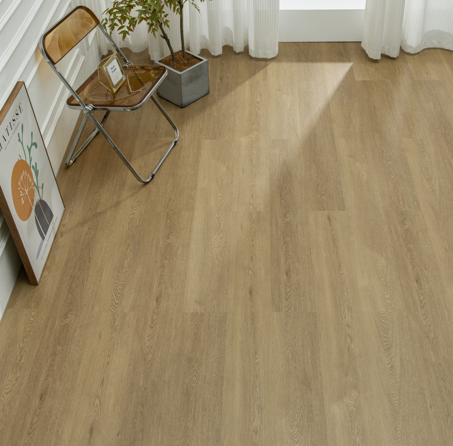Moisture-proof 1220x180mm Thickness 5mm Interior Floor Brown SPC Flooring UV Coating Wooden Pattern For Rebuilding