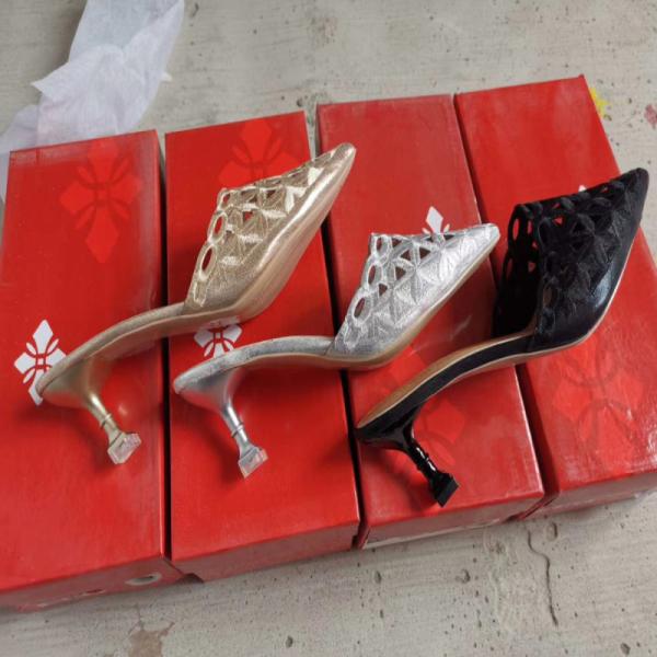 Hollow Out Lightweight Flip Flop High Heels Slippers In Stock