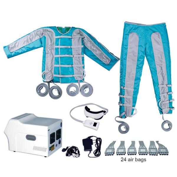24 Air Bags Pressotherapy Slimming Machine , 4 In 1 Lymphatic Drainage Suit