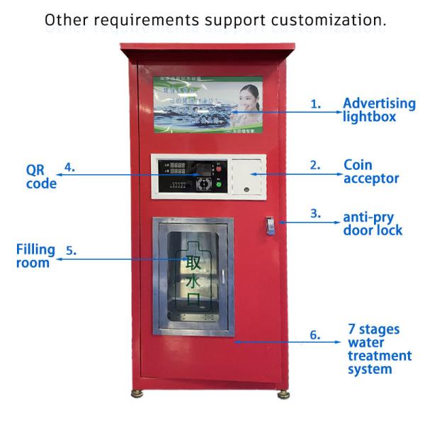 Hot Selling Wholesale RO Wall Hanging 400 Gallon IC Card Pure Water Vending Machine