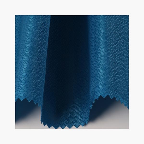China factory double diamond woven oxford fabric Recycled polyester twill dobby jacquard Fabric