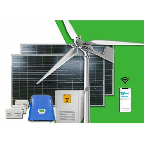 5kw Solar Power System Pitch Control Horizontal Inverter Wind Turbine