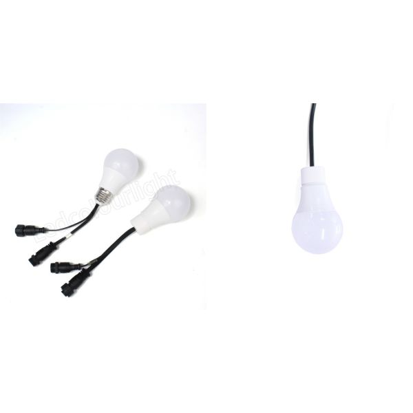 Christmas 60mm DMX RGB Festoon Light Outdoor Coloured LED Pixel RGBW Bulb