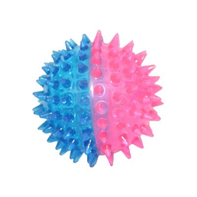 bola sibilante indestrutível Toy Non Toxic do cão de 7cm TPR