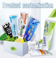 Dentes do OEM que claream a viagem personalizada dentífricos do hotel da casa