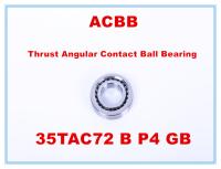 35TAC72 B P4 GB empurrou o rolamento de esferas angular do contato