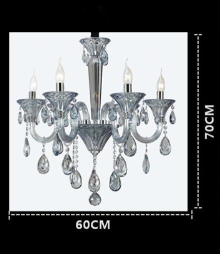 Purple chandelier K9 crystal for Living room Bedroom Lamp (WH-CY-83)