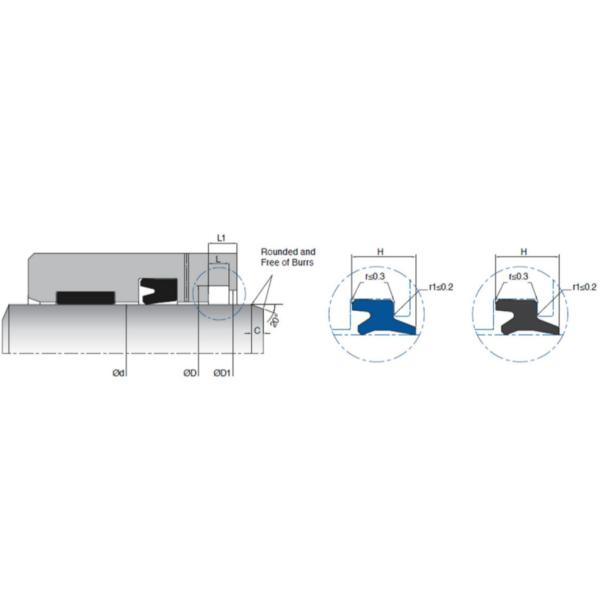 KL-93 PU Double Lip Wiper Seal With Excellent Protection Against Contamination