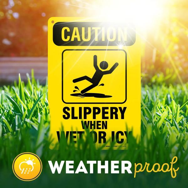 ODM Aluminum Floor Caution Slippery Signs For Indoor Outdoor