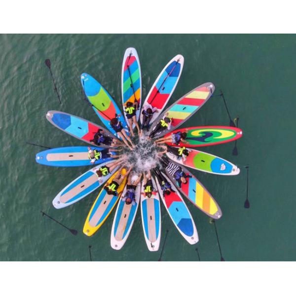 Adults Sport Orange Blow Up Stand Up Paddle Board Surfing Equipment