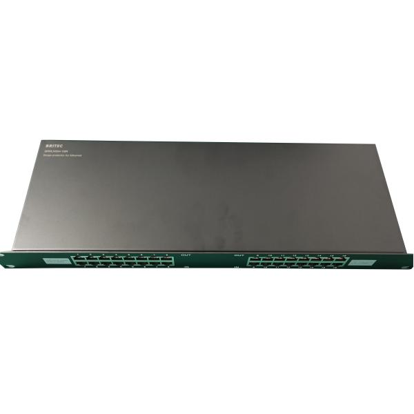 BRRJ45H-16R Signal Telecommunication Surge Arrester 1000M rack mount ethernet surge protection