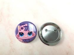 Magnetic Lapel Pin Badge Offset Printing Blank Tin Custom Metal Button