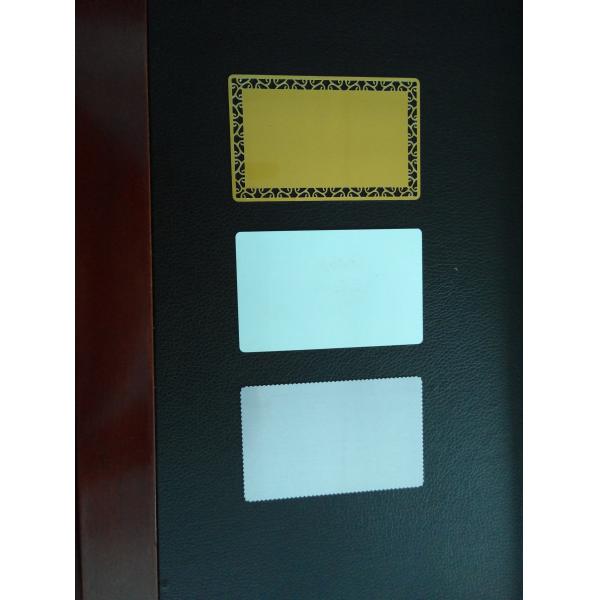 Undee Design Blank Aluminum Business Cards With White Sliver Golden Color