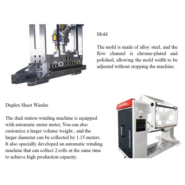 MINGDI 85 800 мм линейка экструзионного листа для домашних животных с мощностью 380V / 3p / 50Hz