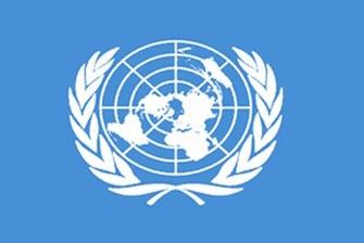 Finished Double-stitched United Nations Flag Canvas Header Two Brass Grommets