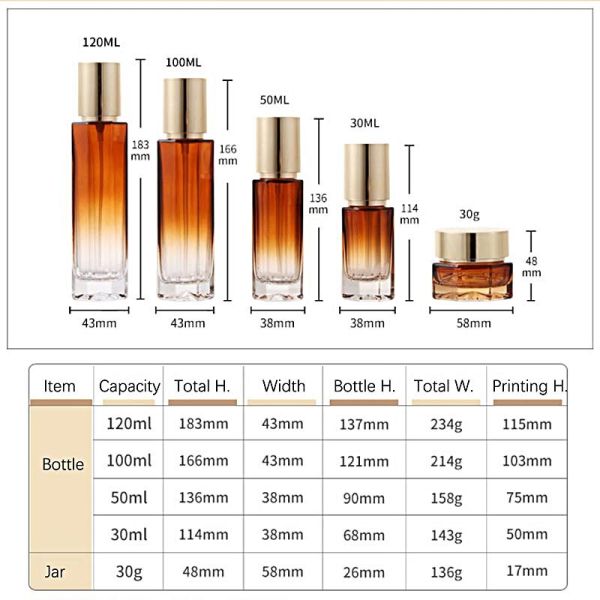 Plastic Pump Material Octagonal Glass Cosmetic Display Bottle Suitable Lotin Botte Transparent Design Perfect for Showcasing Fragrance Collections