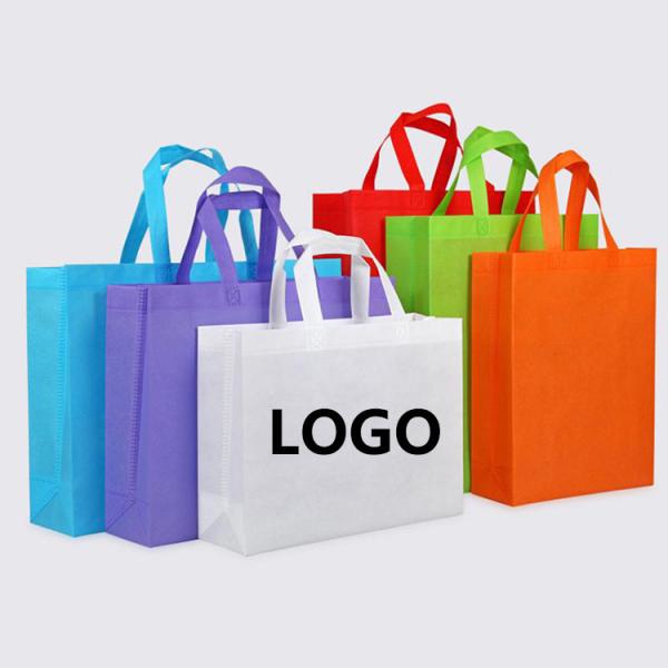 Customized Reusable Tote Shopping Bag Recycled Nonwoven Eco Friendly Grocery Bags