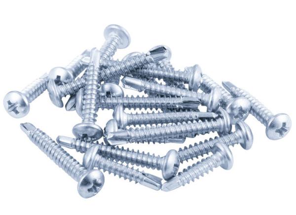 Zinc Plated Steel Pan Head Phillips Drive Self Drilling Screws DIN7504N