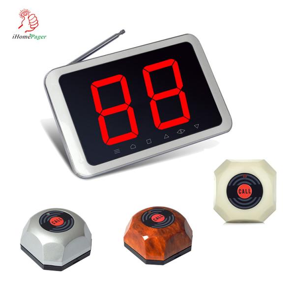 ワイヤレス スマート ロングレンジ レストランテーブルコールシステム ディスプレイ受信機とコールボタン