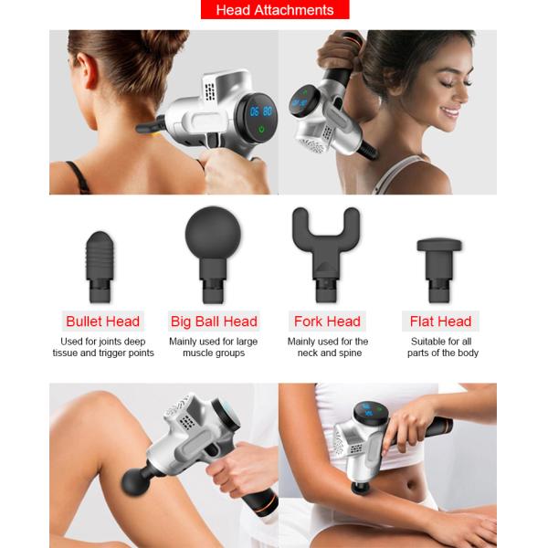 Мини вибрационные электрические наушники глубокий массаж мышц пистолет массажник тела
